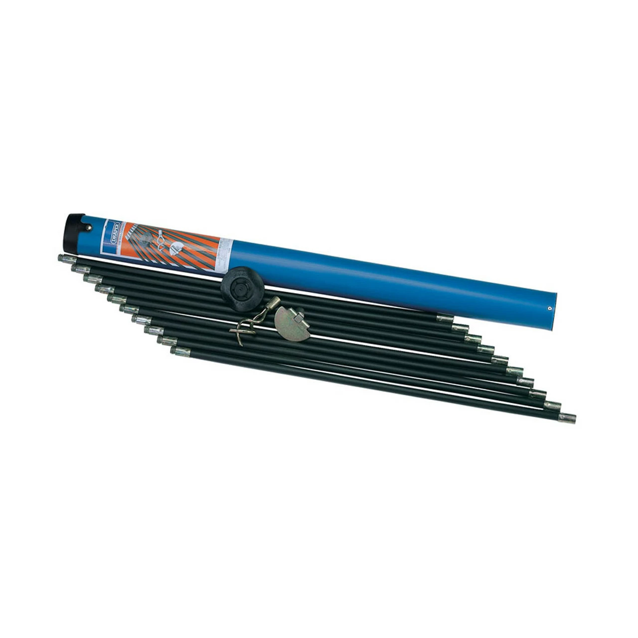 Budget 🔔 Draper 53856 9M Polypropylene Drain Rod Set In Case (13 Piece) 💯 1 Budget 🔔 Draper 53856 9M Polypropylene Drain Rod Set In Case (13 Piece) 💯