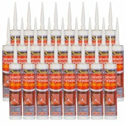 Brand new 💯 Everbuild GPSWE General Purpose Silicone White 280ml Pack Of 25 🔥