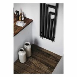 Wholesale ⌛ Terma Angus Designer Vertical Radiator 1300 X 440mm Heban Black ✔️ -SIP shop EAN 5901804095290 Designer Radiator Angus 1300x440 Heban Black Lifestyle detail 18978.1663690299