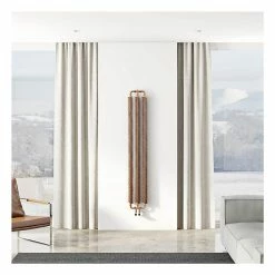 New ⭐ Terma Ribbon V Vertical Designer Radiator 1720 X 290mm Bright Copper ✔️ -SIP shop EAN 5901804261862 Designer Radiator Ribbon V 1720x290 Copper Lifestyle 2 23613.1663690301