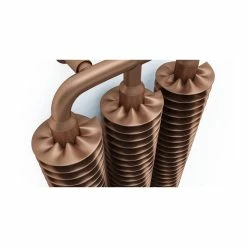 New ⭐ Terma Ribbon V Vertical Designer Radiator 1720 X 290mm Bright Copper ✔️ -SIP shop EAN 5901804261862 Designer Radiator Ribbon V 1720x290 Copper Top Detail 11507.1663690301