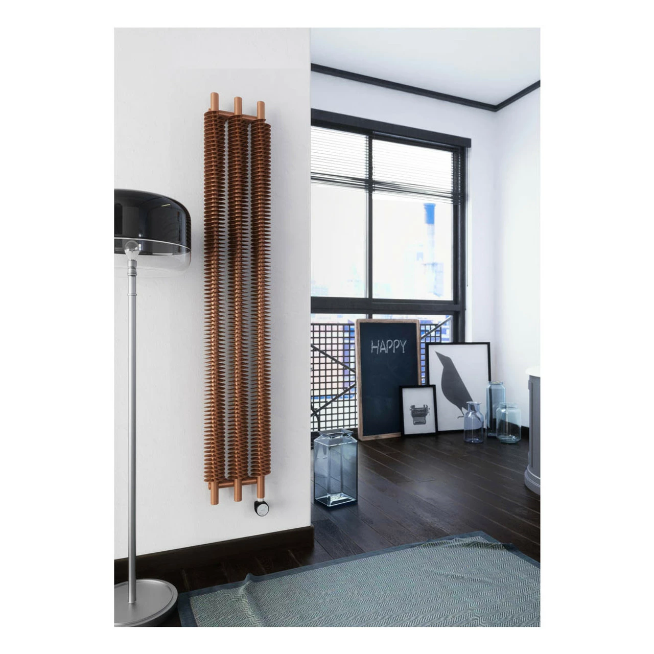 Brand new 🔔 Terma Ribbon V E Vertical Electric Radiator 1800 X 290mm Bright Copper 🎁 - Image 9
