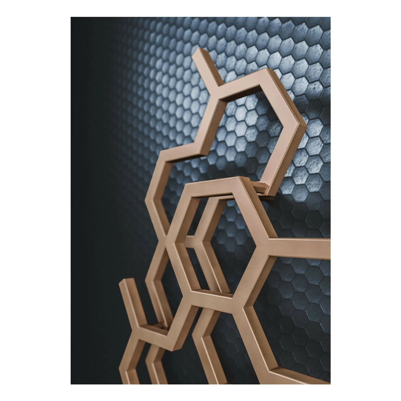 New ✨ Terma Hex Designer Radiator 1200 X 486mm Bright Copper 🔥 16 New ✨ Terma Hex Designer Radiator 1200 X 486mm Bright Copper 🔥 - Image 16