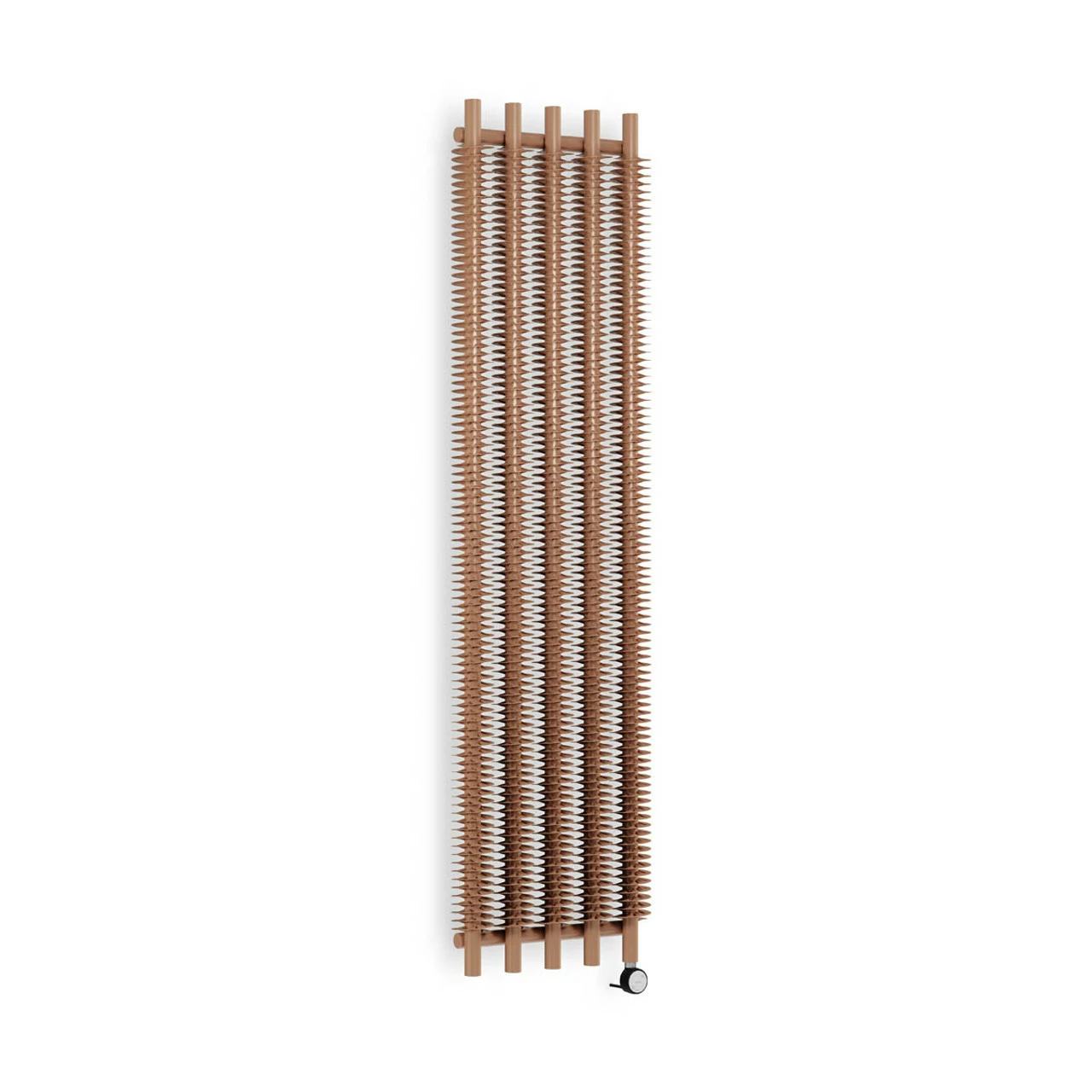 Cheapest ❤️ Terma Ribbon V E Vertical Electric Radiator 1800 X 490mm Bright Copper ❤️
