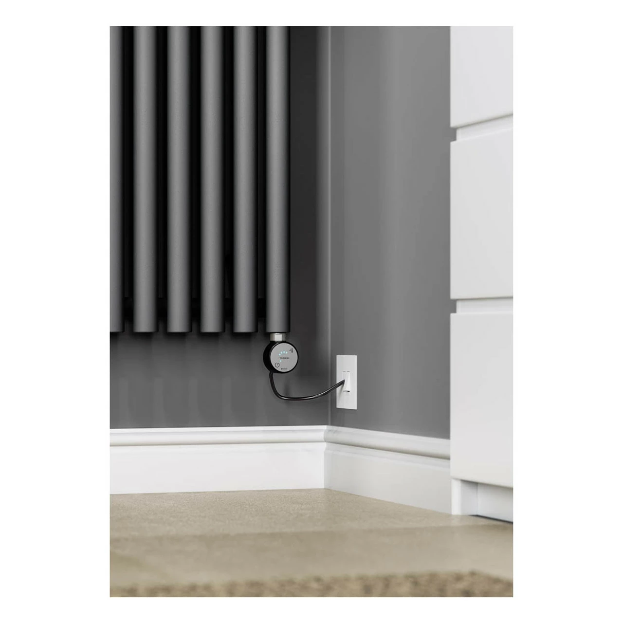 Deals 😉 Terma Rolo Room E Vertical Electric Radiator 1800 X 480mm Modern Grey 🎁 6 Deals 😉 Terma Rolo Room E Vertical Electric Radiator 1800 X 480mm Modern Grey 🎁 - Image 6