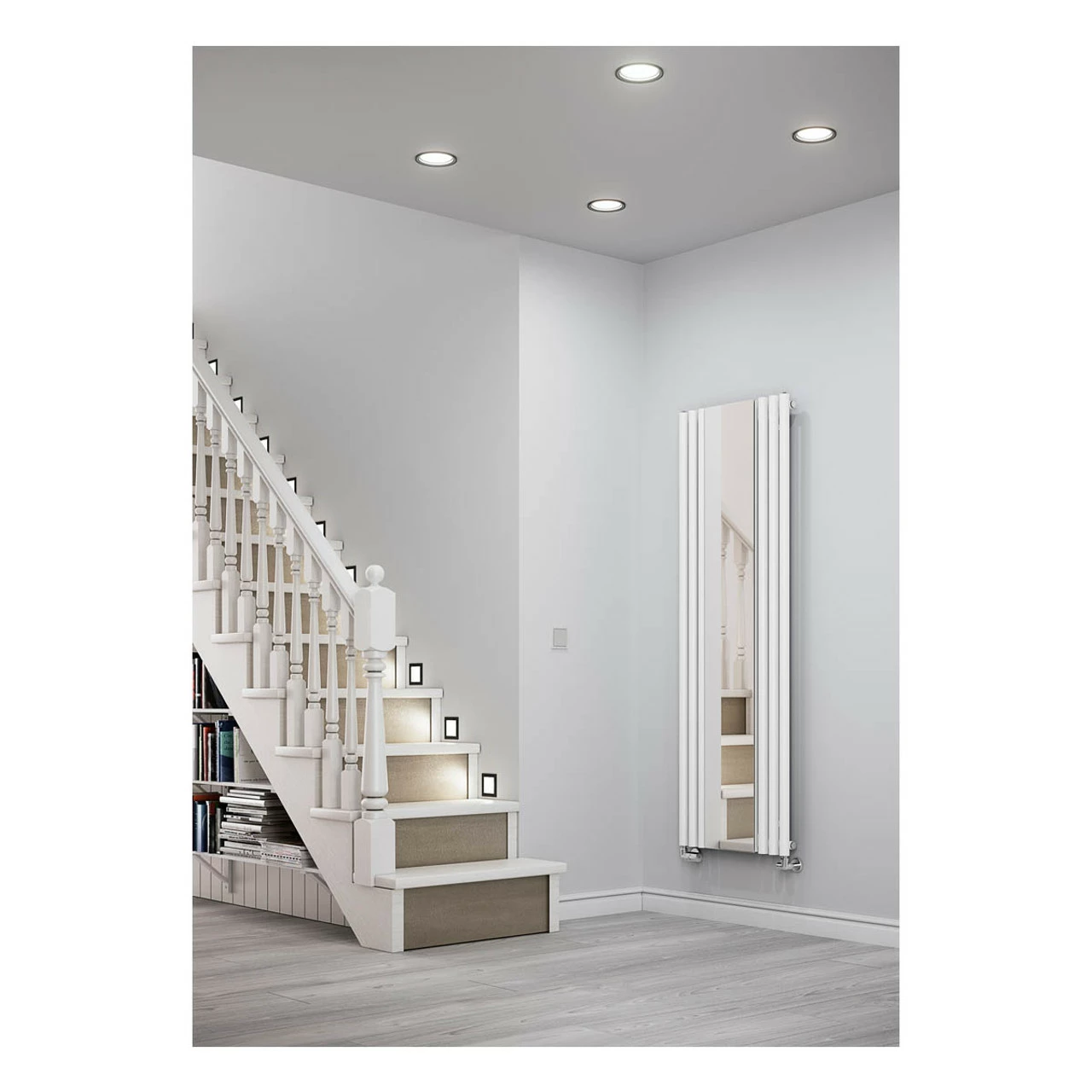 Best deal 🥰 Terma Rolo Mirror Vertical Designer Radiator 1800 X 590mm White RAL 9016 ✨ - Image 5