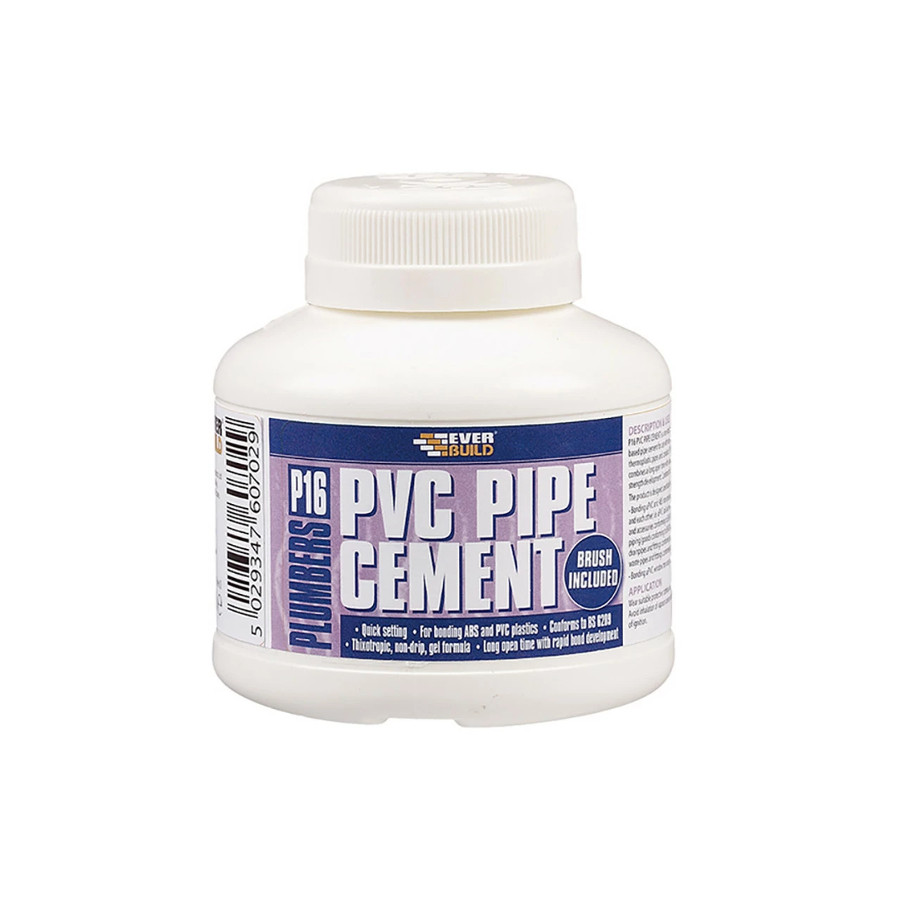 New ๐ Everbuild EVBP16PIPE P16 Plumbers PVC Pipe Cement 250ml ๐ 1 New ๐ Everbuild EVBP16PIPE P16 Plumbers PVC Pipe Cement 250ml ๐