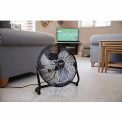 Promo ⌛ Draper 70433 18"/450mm Floor Fan 120W 230V ⭐ -SIP shop HV20FF A 46182.1663690177
