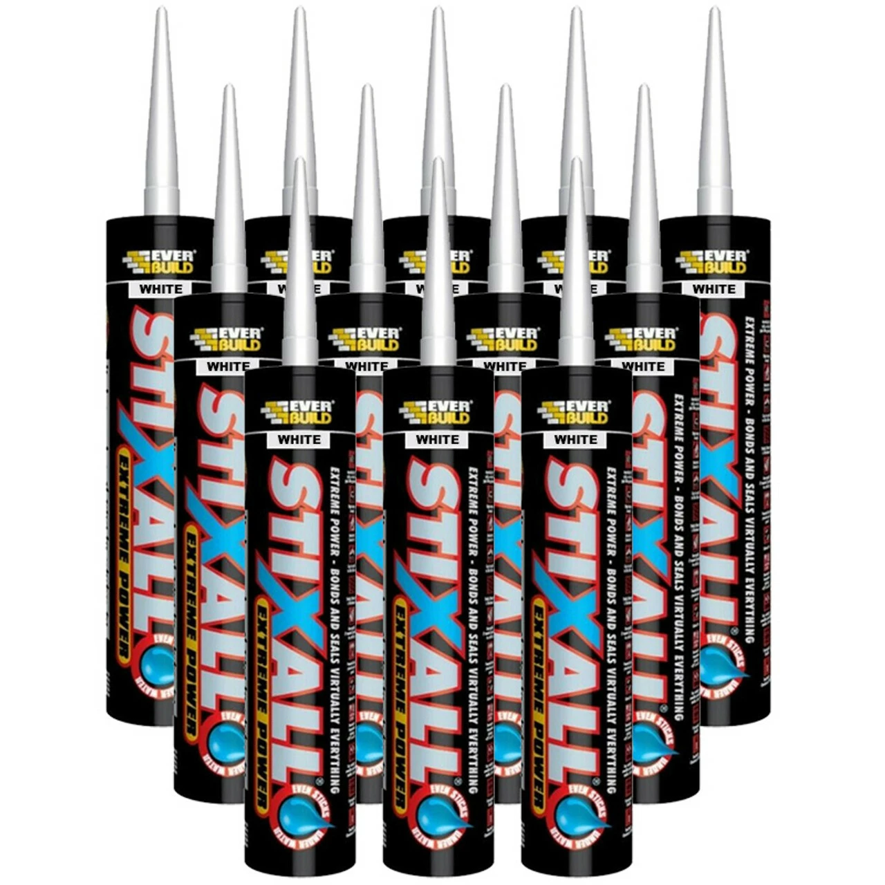 Cheapest ❤️ Everbuild Stixall Extreme Power Cartridge White 290ml 12 Tubes 🤩 1 Cheapest ❤️ Everbuild Stixall Extreme Power Cartridge White 290ml 12 Tubes 🤩