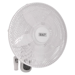 Hot Sale 🤩 Sealey SWF18WR Wall Fan 3-Speed 18" With Remote Control 230V 👏