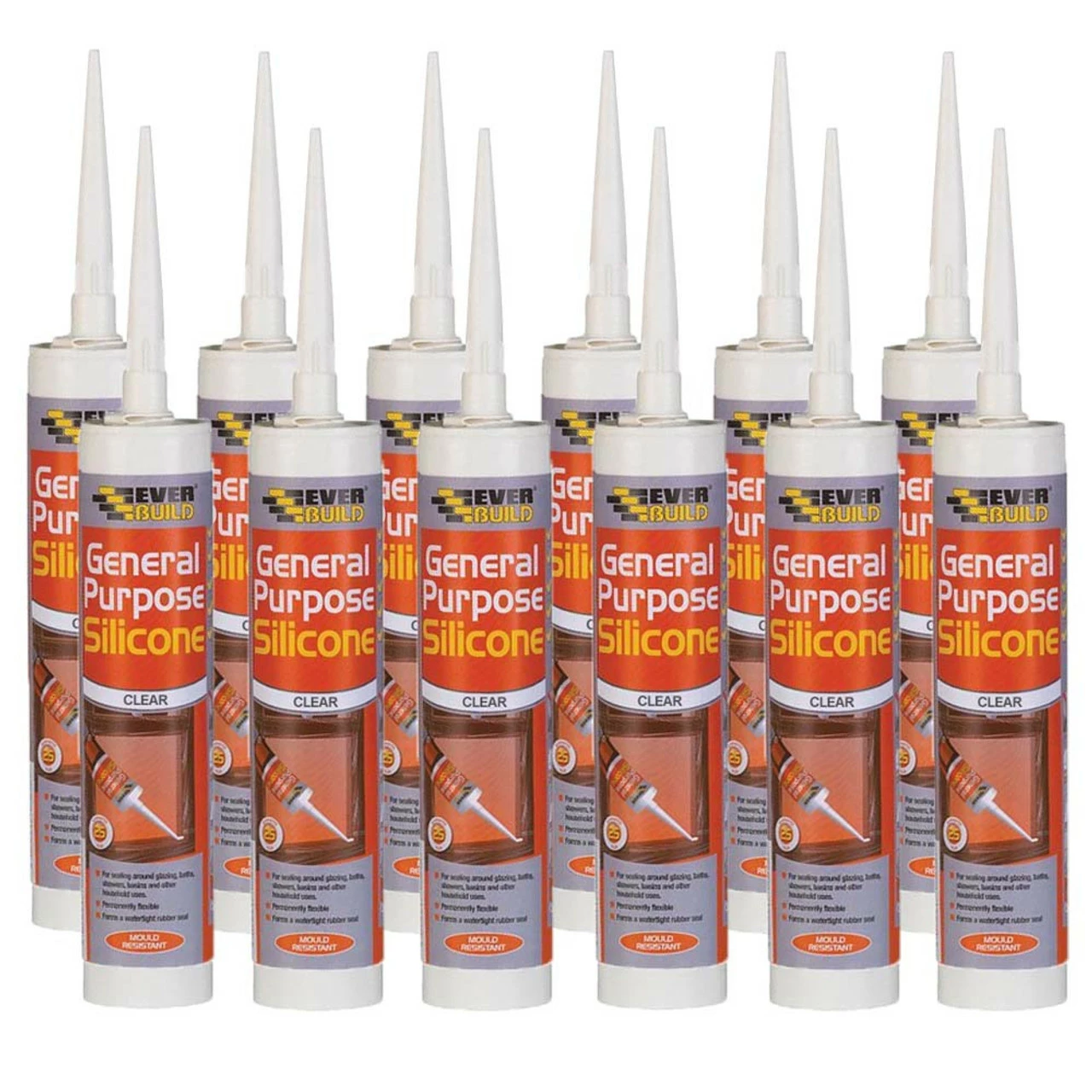 Hot Sale 😀 Everbuild 12GPSWE General Purpose Silicone White 280ml 12 Tubes 🔔 1 Hot Sale 😀 Everbuild 12GPSWE General Purpose Silicone White 280ml 12 Tubes 🔔
