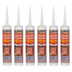 Cheapest 🛒 Everbuild EVBGPSTR General Purpose Silicone Clear 280ml 6 Tubes 🧨
